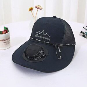 Rechargeable Solar Fan Cap